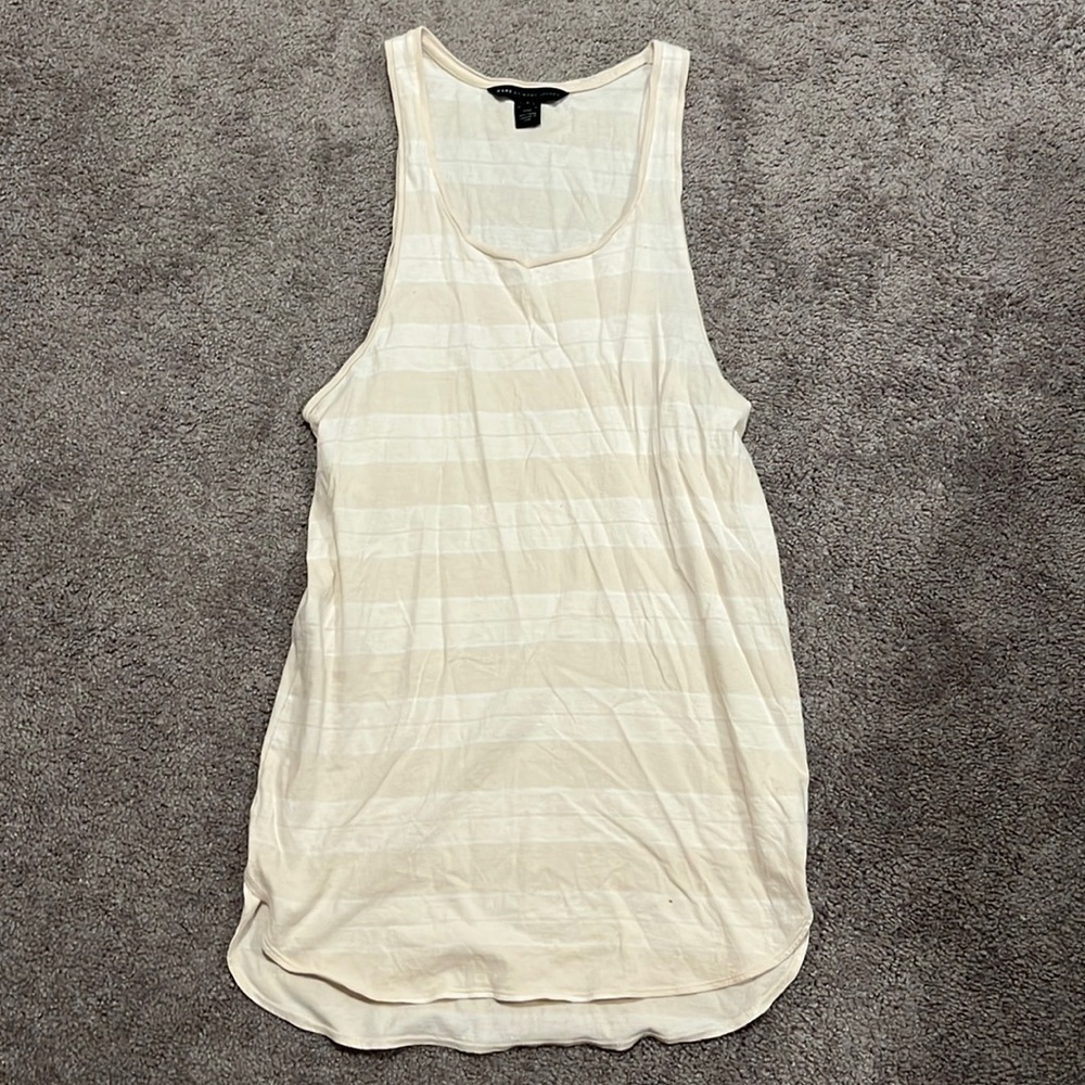 Marc by Marc Jacobs cream striped tank tunic